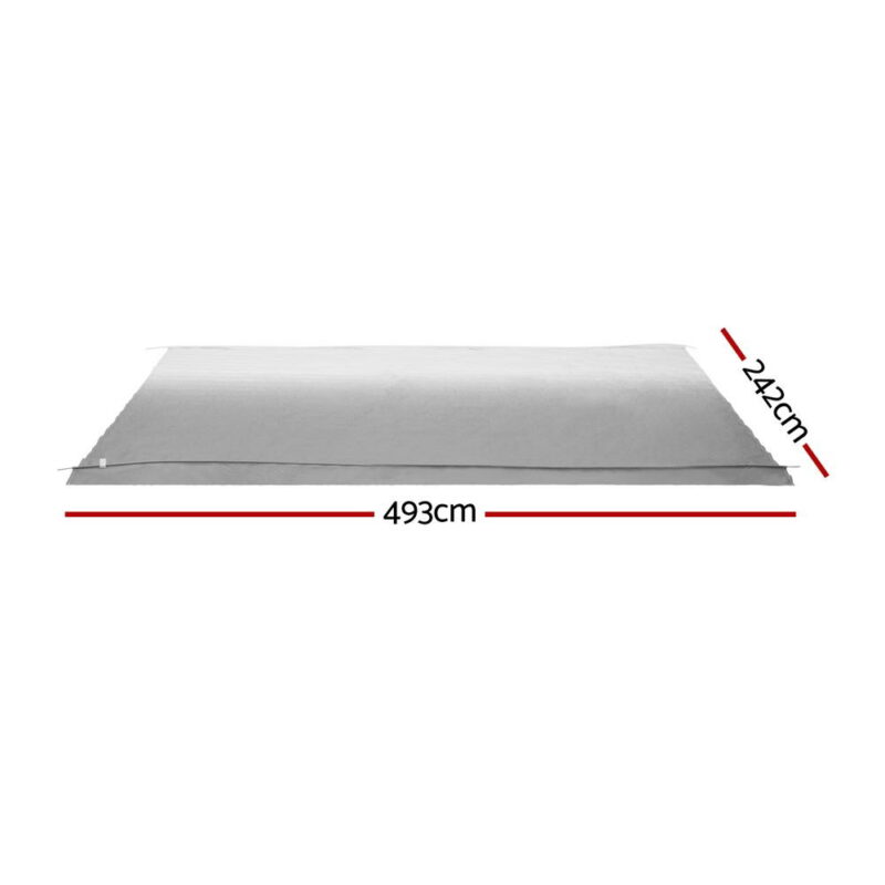 Weisshorn 17ft Caravan Awning RV Replacement Fabric 4.93M x 2.42M - Image 2