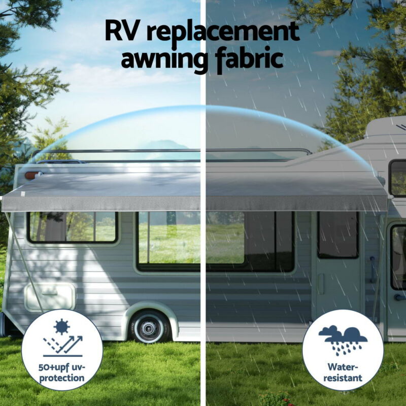 Weisshorn 17ft Caravan Awning RV Replacement Fabric 4.93M x 2.42M - Image 4