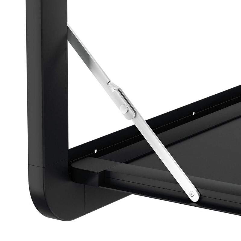 Weisshorn Caravan Table 800 x 450mm Folding Lockable Black - Image 4