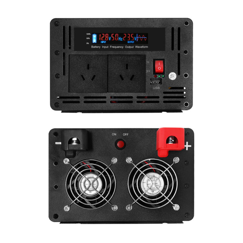 Giantz Power Inverter 3000W or 6000W Pure Sine Wave 12V-240V Camping Boat Caravan - Image 4