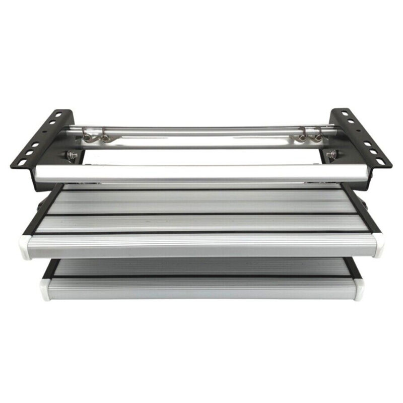 Aluminium Double Caravan Step Pull Out Folding Steps For Road RV Camper Trailer - Image 7