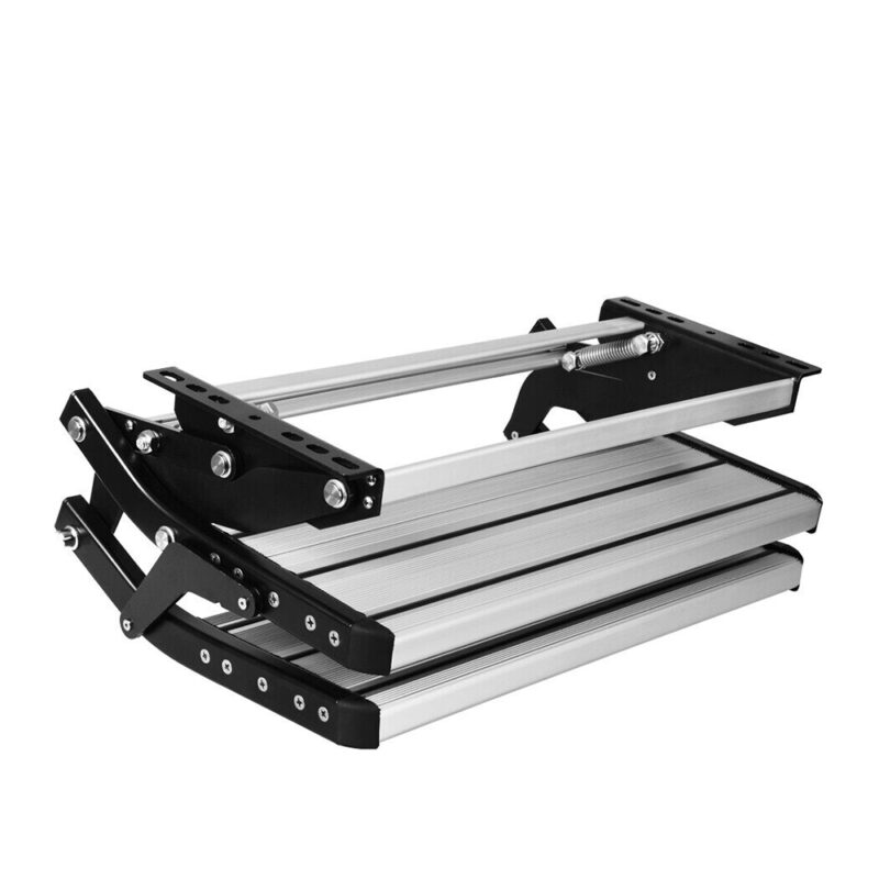 Aluminium Double Caravan Step Pull Out Folding Steps For Road RV Camper Trailer - Image 9