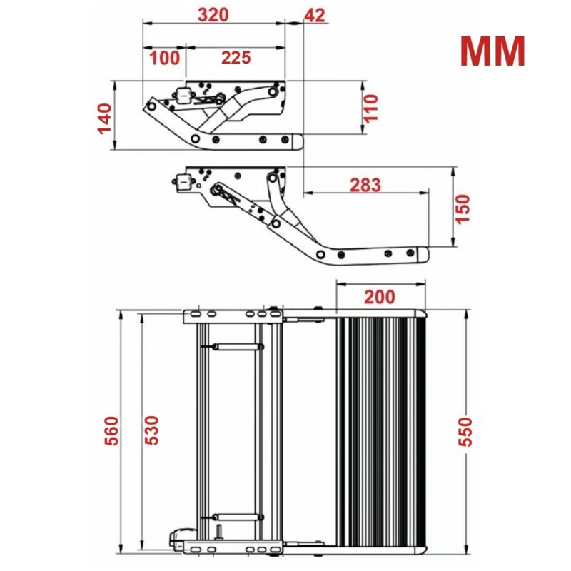Caravan Step Aluminium 200KG Pull Out Step Folding Camper Trailer Motorhome Step - Image 6