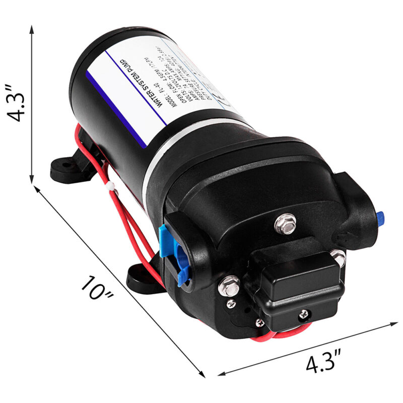 12V Water Pump FL-40 High Pressure 17/10LPM For Caravan Boat Camp Washdown - Image 8