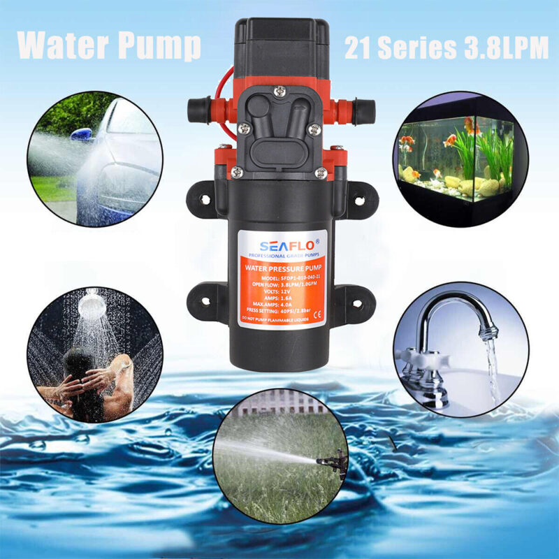 Water Pump 12V RV Camper Pressurized Pump Caravan Boat SEAFLO SFDP1-010-040-21 - Image 10