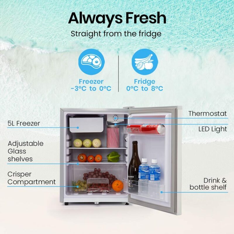 GECKO 70L Portable Fridge Freezer for Car Camping Caravans Fridges Refrigerator Cooler 12V/24V/240V - Image 2