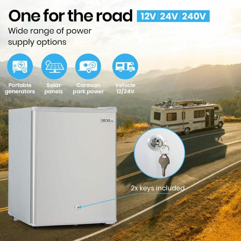 GECKO 70L Portable Fridge Freezer for Car Camping Caravans Fridges Refrigerator Cooler 12V/24V/240V - Image 4