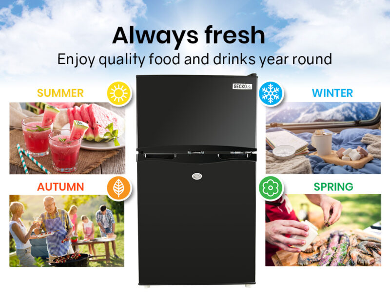 GECKO 95L Portable Upright Fridge Refrigerator 12V/24V/240V Caravan Motorhome - Image 5