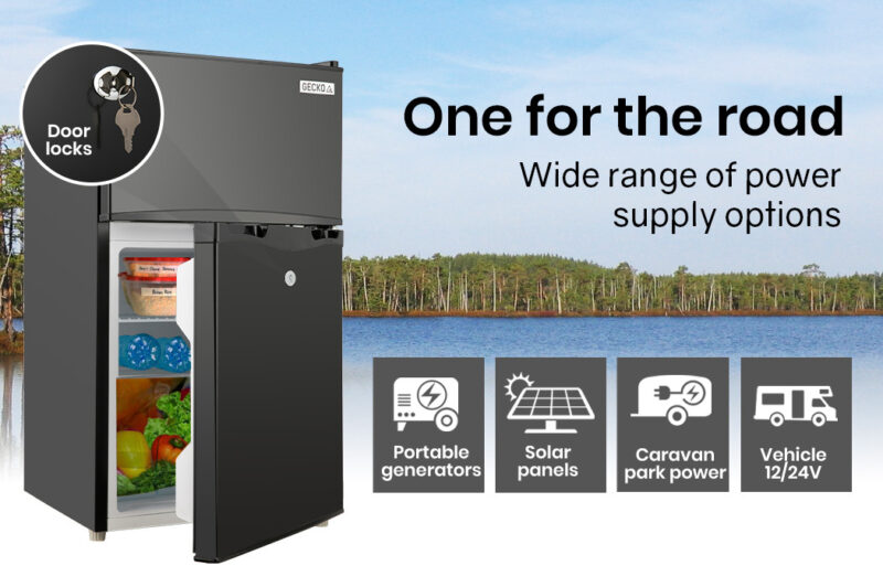GECKO 95L Portable Upright Fridge Refrigerator 12V/24V/240V Caravan Motorhome - Image 9
