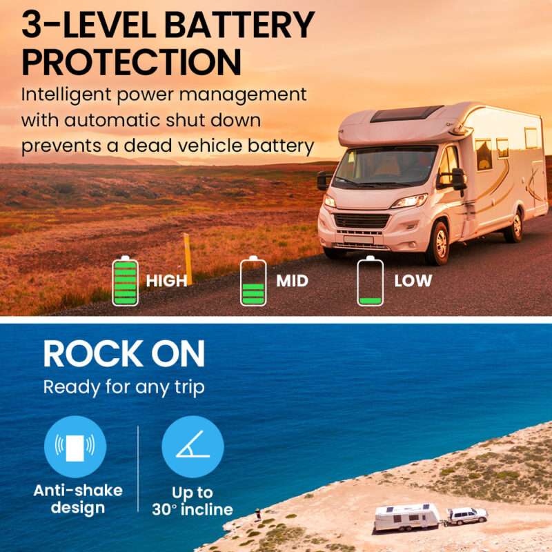 Gecko 50L Portable Fridge Freezer 12V/24V/240V for Camping, Car, Caravan, Boats - Image 8