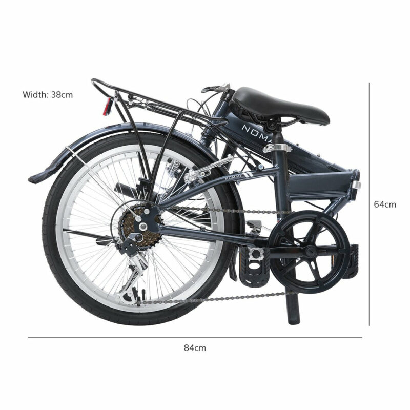 Progear Bikes Nomad Folding Bike 20 in Grey" - Image 10