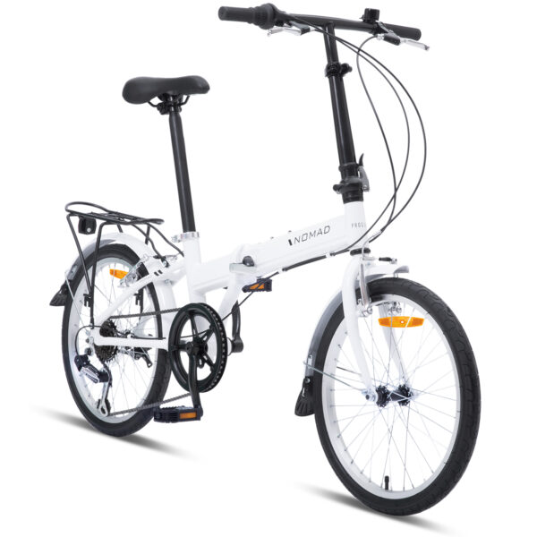 Progear Bikes Nomad Folding Bike 20 in Pearl White"
