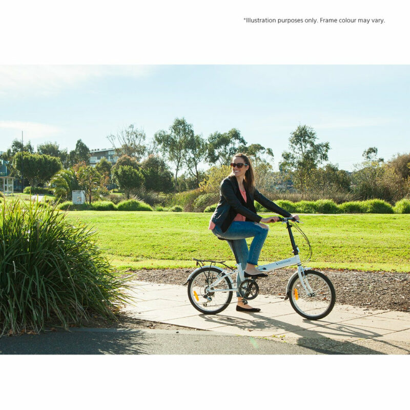 Progear Bikes Nomad Folding Bike 20 in Pearl White" - Image 11