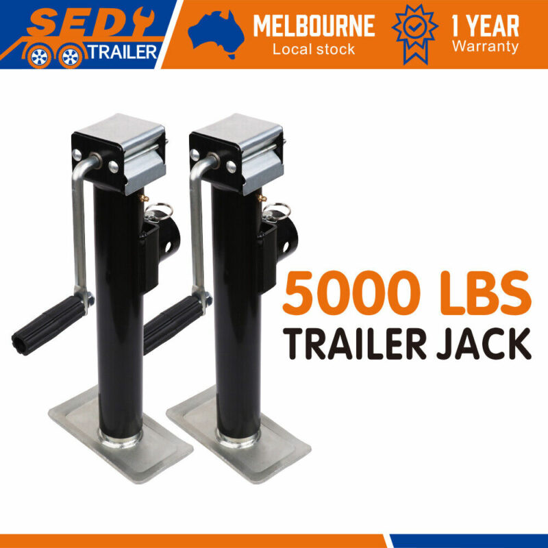 2x Trailer Caravan Canopy Jack Stand 2267kg/ 5000lbs Heavy Duty Weld Bracket - Image 2