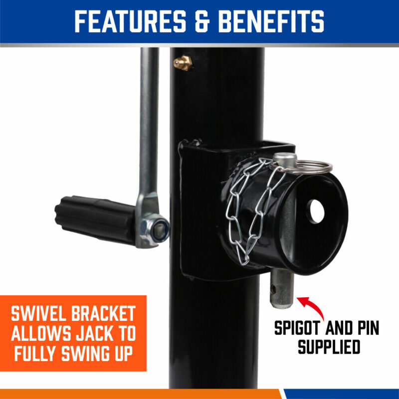 2x Trailer Caravan Canopy Jack Stand 2267kg/ 5000lbs Heavy Duty Weld Bracket - Image 6