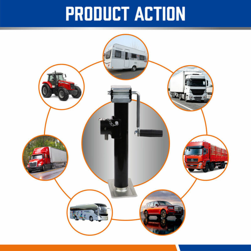 2x Trailer Caravan Canopy Jack Stand 2267kg/ 5000lbs Heavy Duty Weld Bracket - Image 8