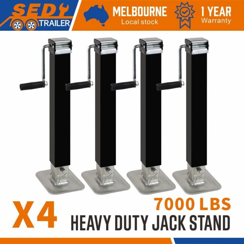 4x Trailer Caravan Canopy Jack Leg Stand Heavy Duty 3175KG 7000lbs Side Handle - Image 2
