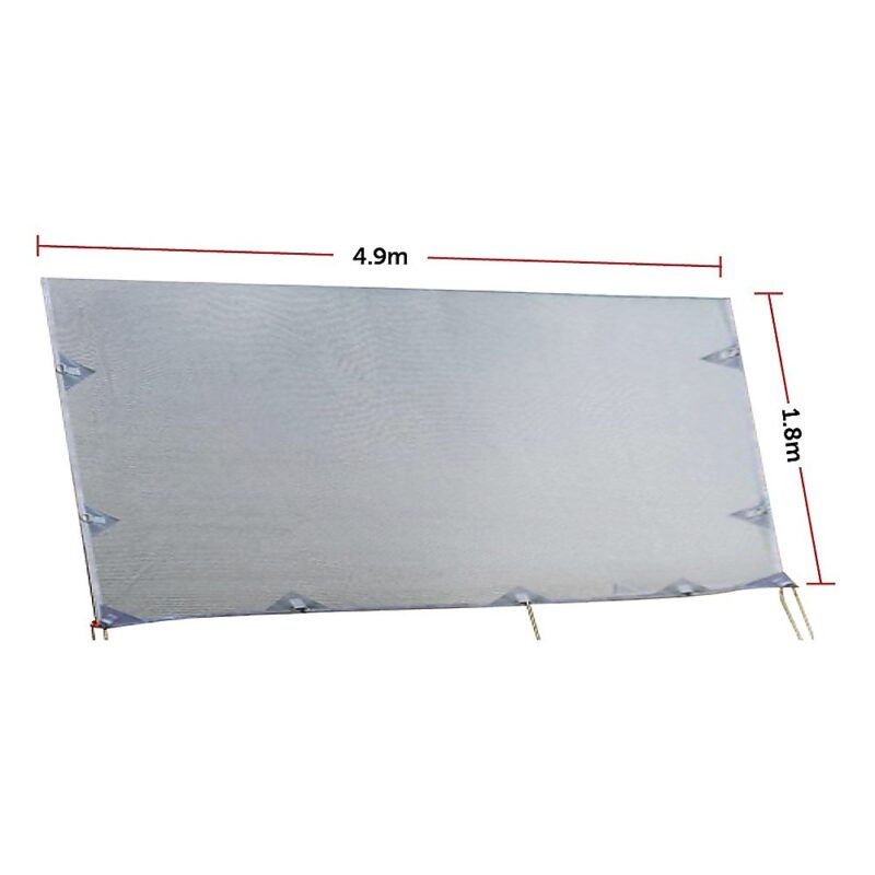 4.9m Caravan Privacy Screen Side Sunscreen Sun Shade for 17' Roll Out Awning - Image 8