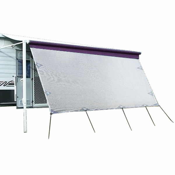 4.9m Caravan Privacy Screen Side Sunscreen Sun Shade for 17' Roll Out Awning